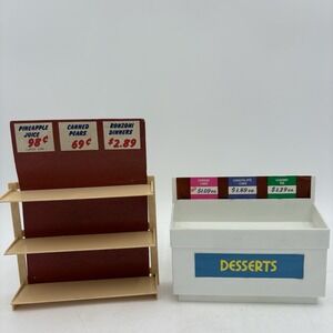 Vintage Arco Mini Grocery Store Display Shelves Hong Kong Barbie Size 1970s-80s‎